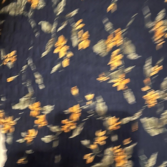 Baltic born, size M , navy floral smoked midi. - Picture 4 of 6